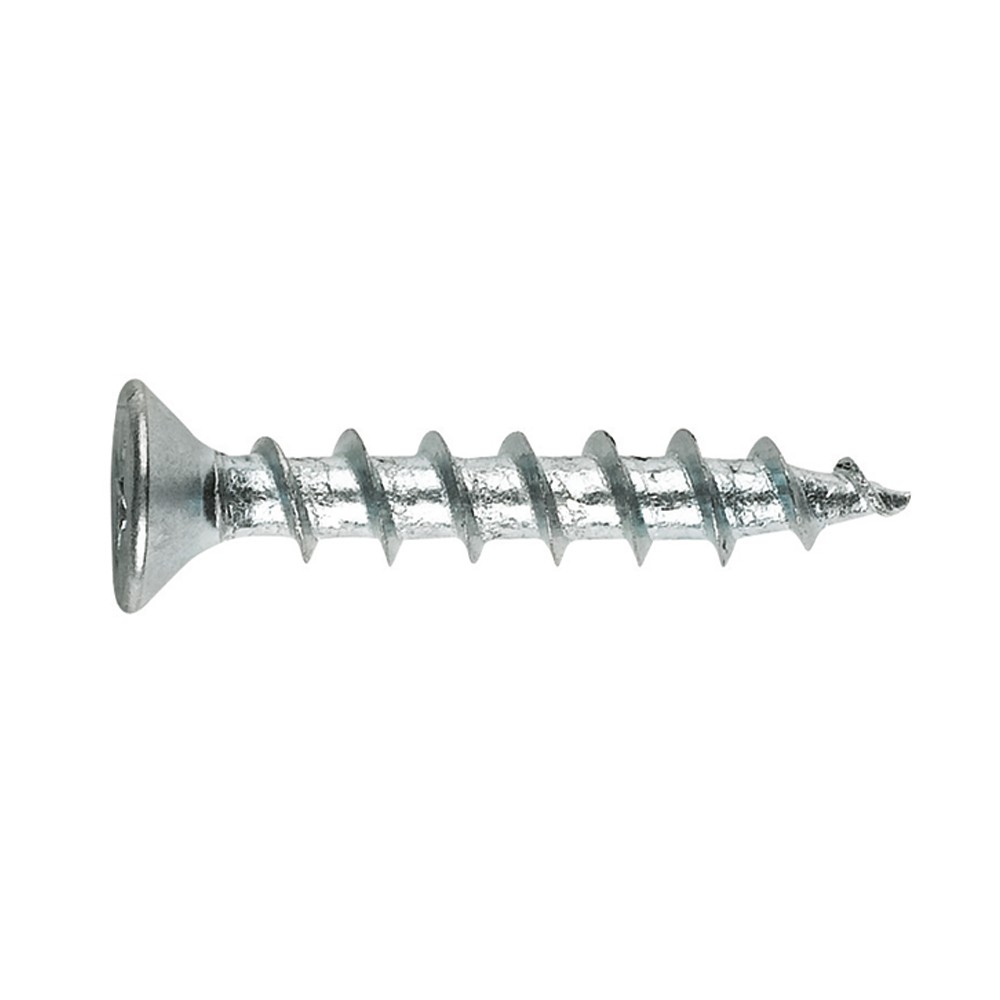 PVC-20 Z [CP] Tornillos para carpintería de PVC. Zincado. Diámetro de cabeza 7 mm